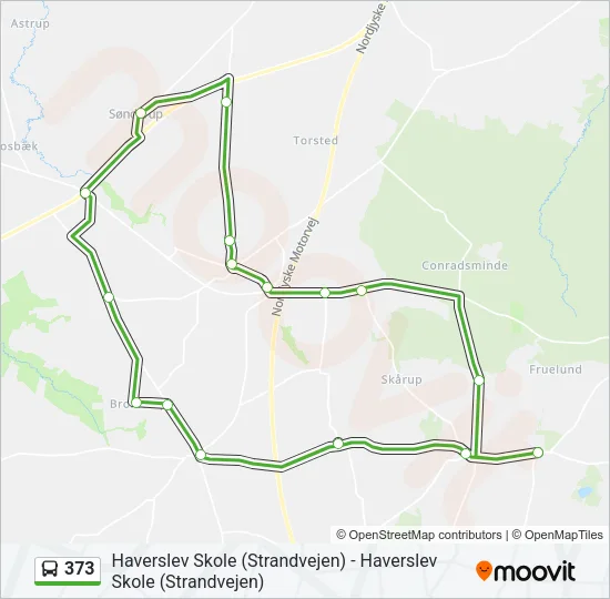 373 Bus Line Map