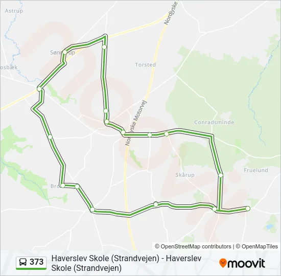 373 Bus Line Map