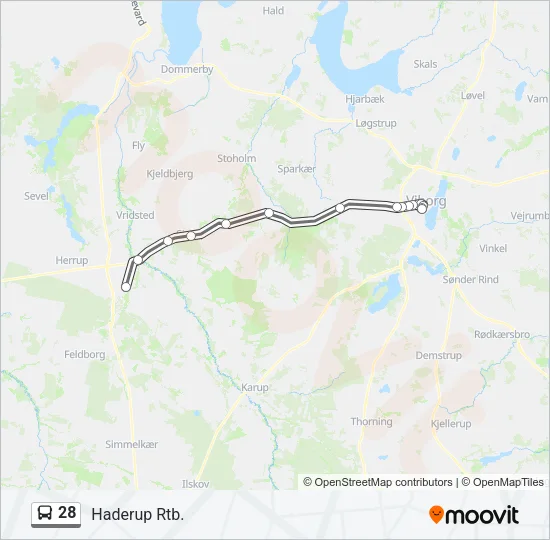 28 Bus Line Map