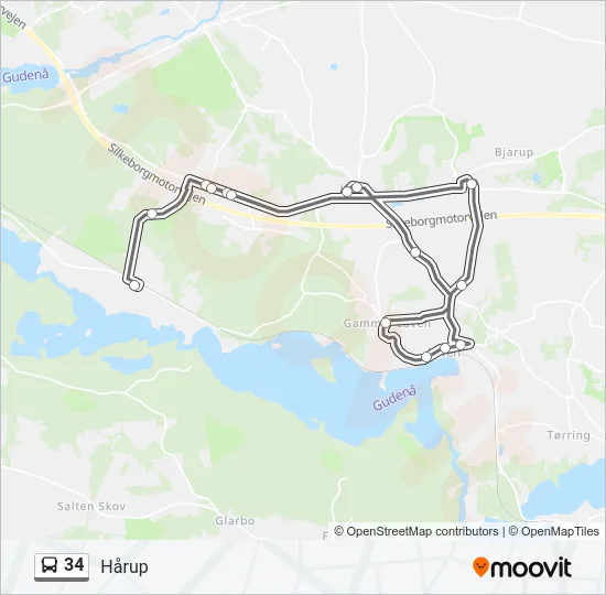 34 Bus Line Map