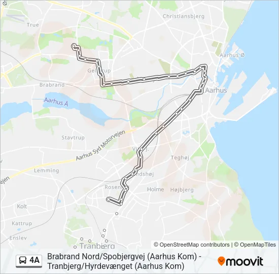 4A Bus Line Map