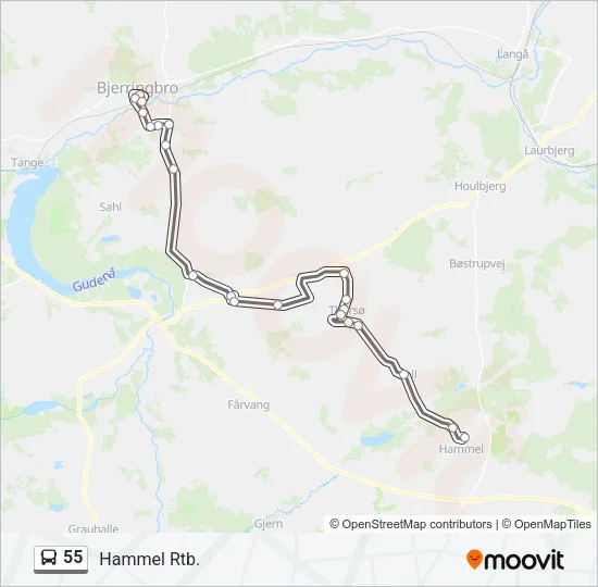 55 Bus Line Map