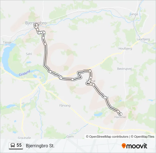 55 Bus Line Map