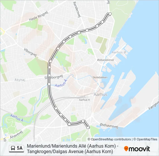 5A Bus Line Map