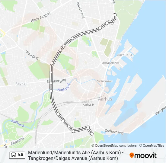 5A Bus Line Map
