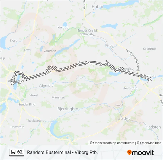 62 Bus Line Map