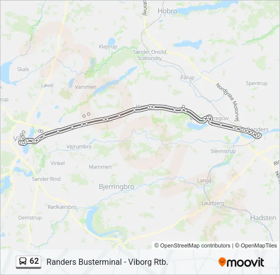 62 Bus Line Map