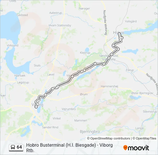 64 Bus Line Map