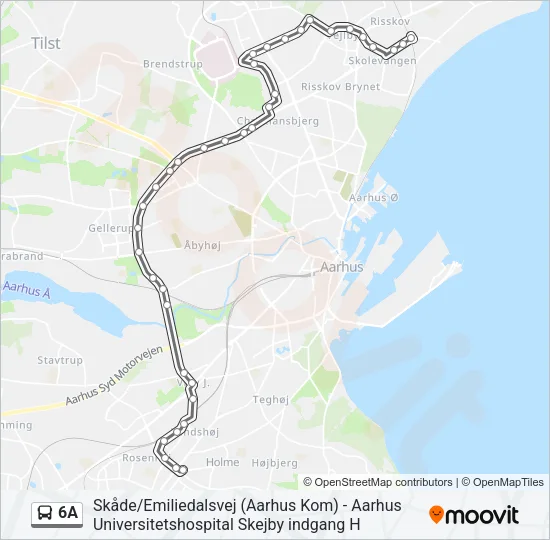 6A Bus Line Map