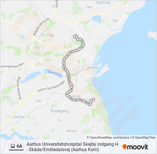 6A bus Line Map