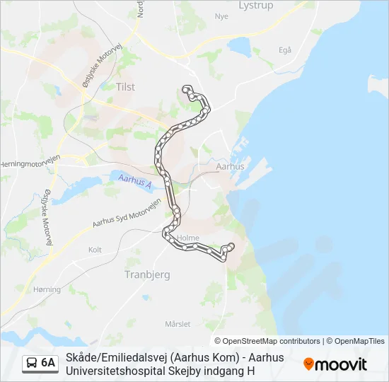6A Bus Line Map