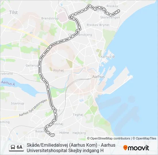 6A Bus Line Map