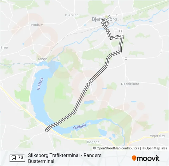 73 Bus Line Map