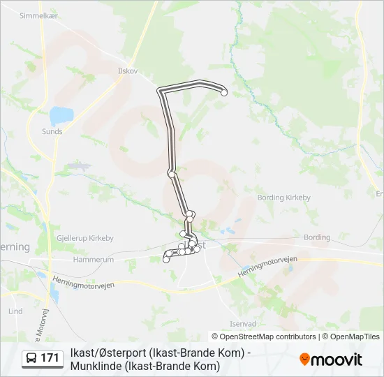 171 Bus Line Map