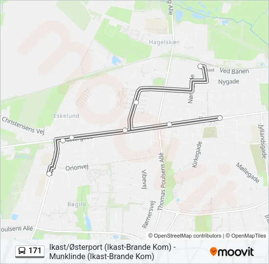171 Bus Line Map