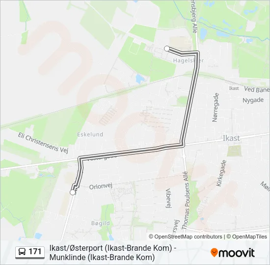 171 Bus Line Map