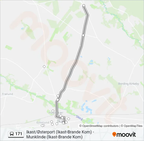 171 Bus Line Map