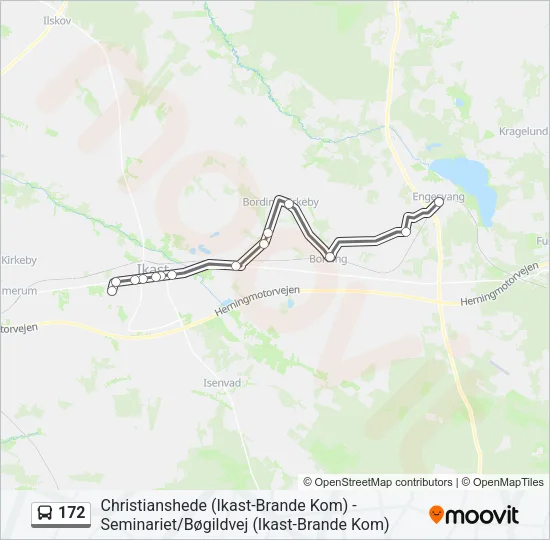 172 Bus Line Map