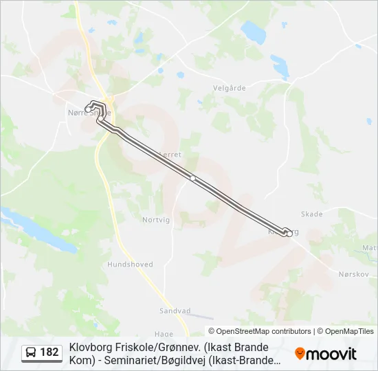 182 Bus Line Map