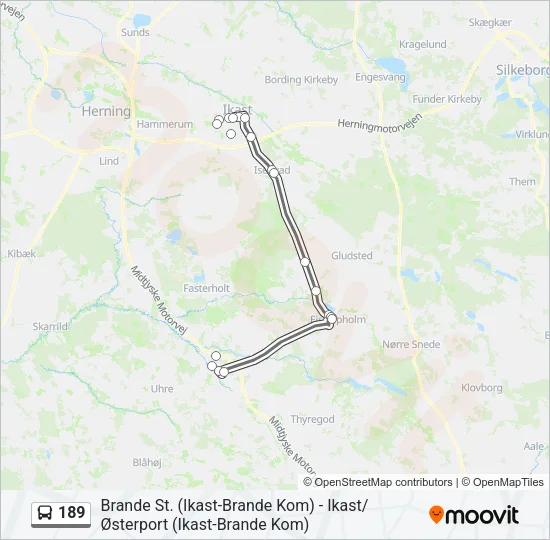 189 Bus Line Map