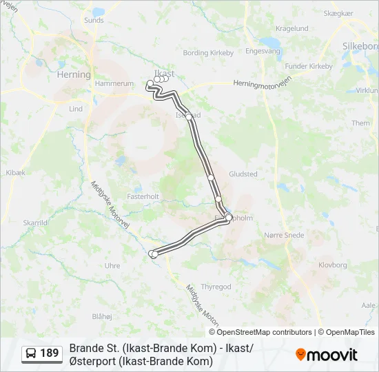 189 Bus Line Map