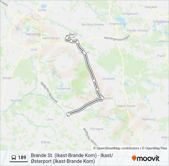 189 Bus Line Map