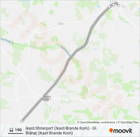 190 Bus Line Map