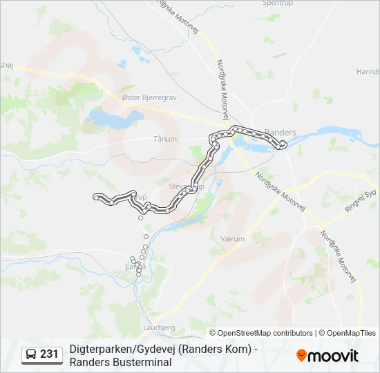 231 Bus Line Map