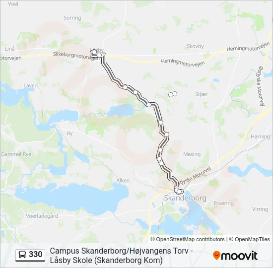 330 Bus Line Map