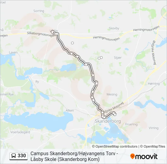 330 Bus Line Map
