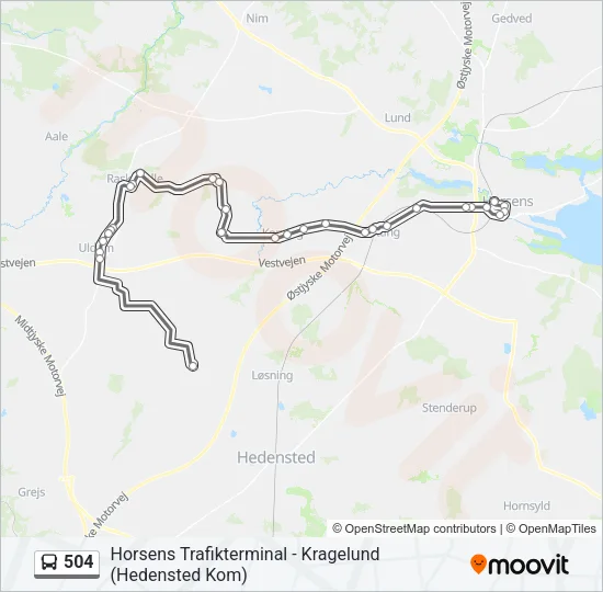 504 Bus Line Map