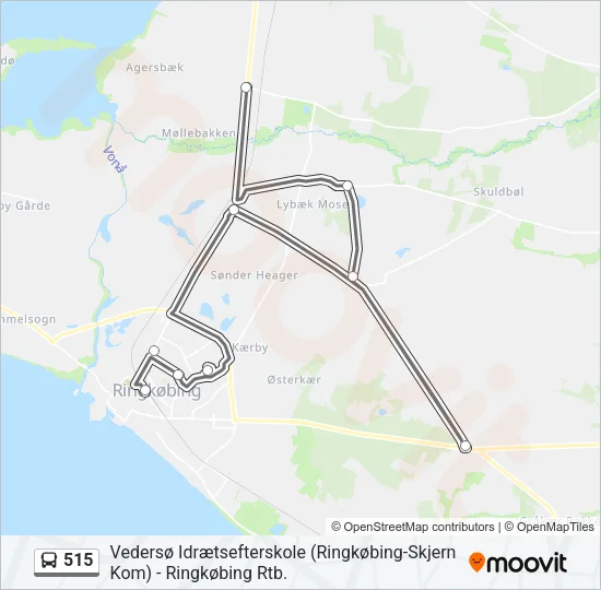 515 Bus Line Map