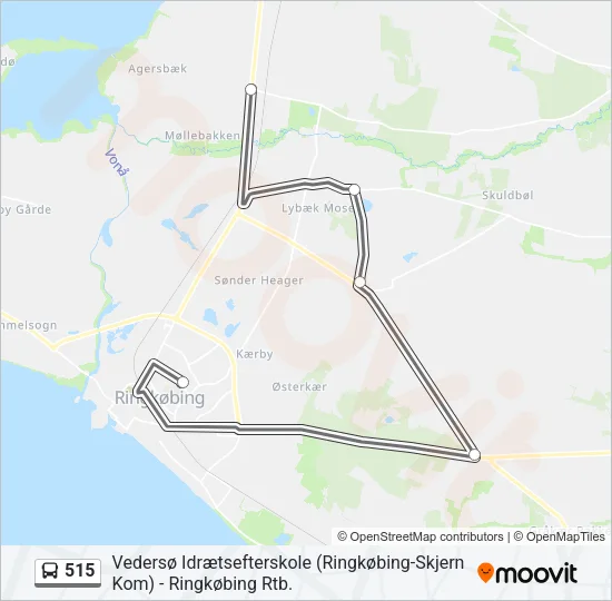 515 Bus Line Map