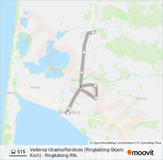 515 Bus Line Map