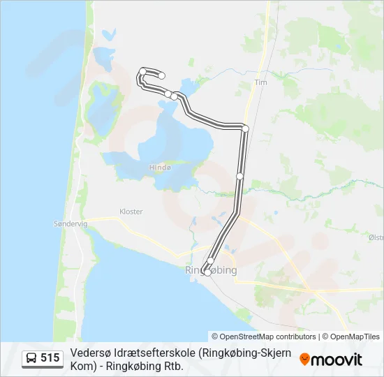 515 Bus Line Map