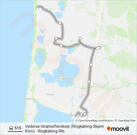 515 Bus Line Map