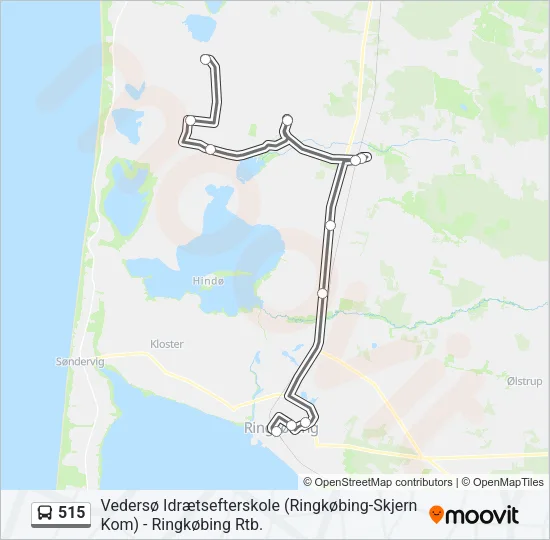 515 Bus Line Map