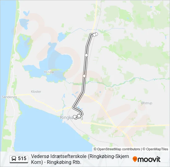515 Bus Line Map