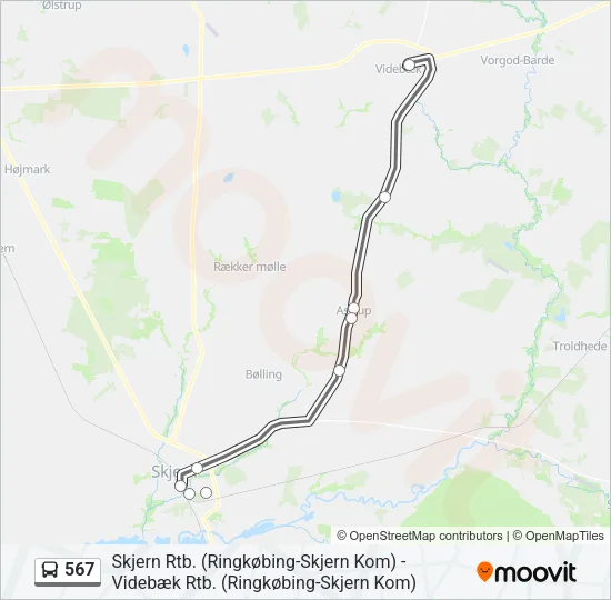 567 Bus Line Map