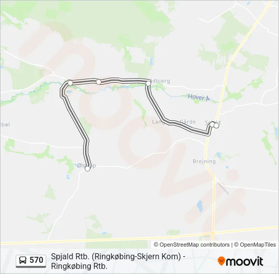 570 Bus Line Map