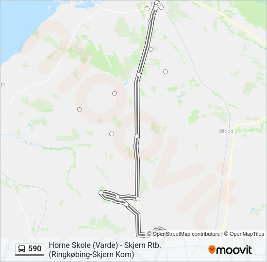 590 Bus Line Map