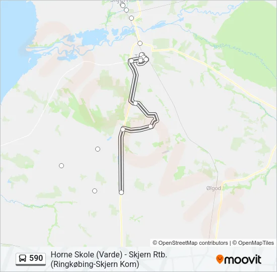 590 Bus Line Map