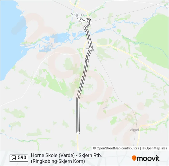 590 Bus Line Map