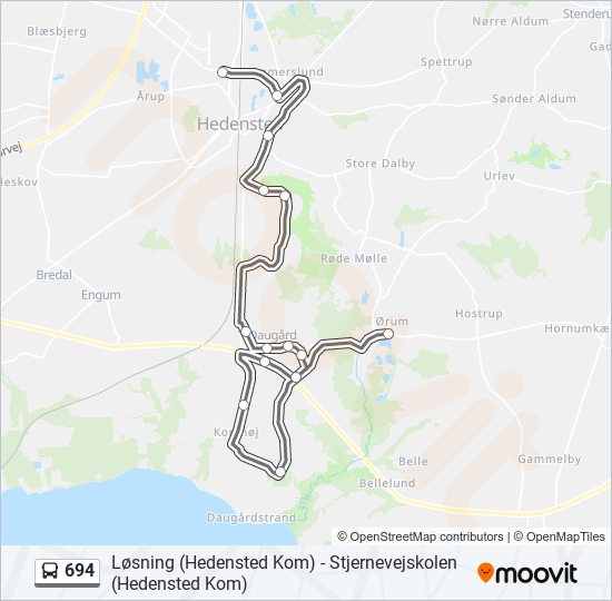 694 bus Line Map