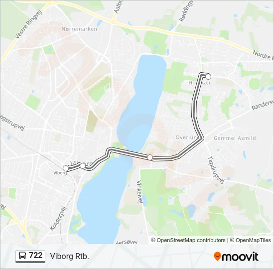 722 Bus Line Map