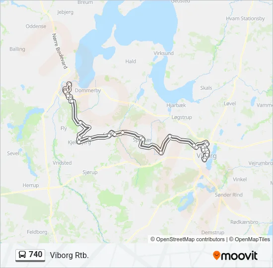 740 Bus Line Map