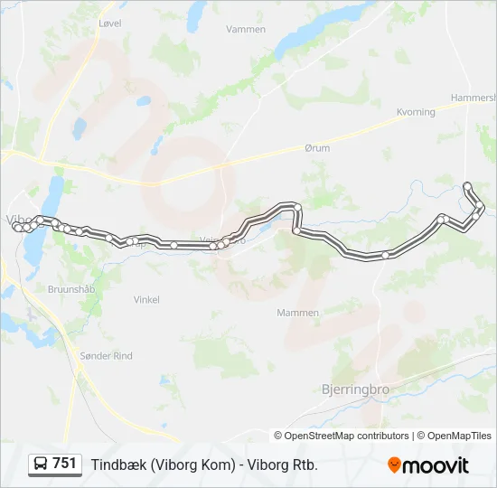 751 Bus Line Map