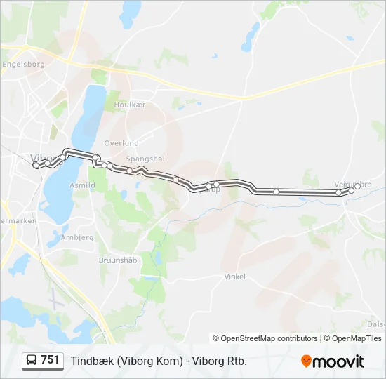 751 Bus Line Map