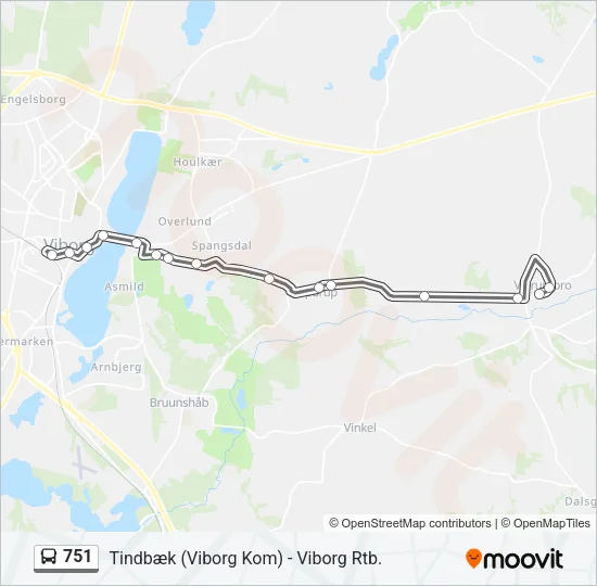 751 Bus Line Map