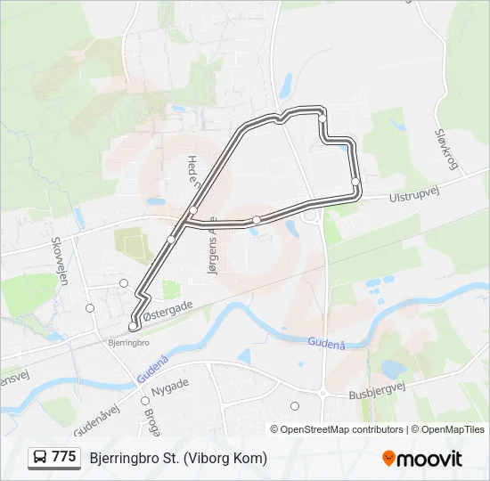 775 Bus Line Map